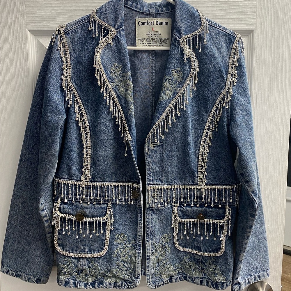 Bling denim jacket